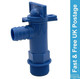 Eldis Blue Fresh Water Drainage Tap Outlet Food Safe Caravan Motorhome
