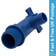 Eldis Blue Fresh Water Drainage Tap Outlet Food Safe Caravan Motorhome