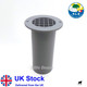Gas Drop Out Round Floor Vent Campervan Caravan Motorhome Grey 75mm x 120mm x10