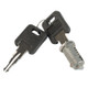 WD Replacement Door Lock Barrel Short Tag c/w 2 Keys Caravan Motorhome - WD099