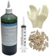 Caravan Floor Repair Delamination Damp Kit One Shot Adhesive Syringe & Dowel Kit