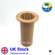 Gas Drop Out Round Floor Vent Campervan Caravan Motorhome Beige 75mm x 120mm x 2