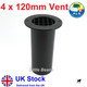 Gas Drop Out Round Floor Vent Campervan Caravan Motorhome Black 75mm x 120mm x 4