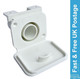 WHITE 28mm Caravan Waste Water Outlet Socket Compatible 28mm Convolute Hose x 3