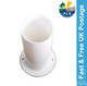 Gas Drop Out Round Floor Vent Campervan Caravan Motorhome White 75mm x 120mm x 4