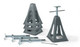 Fiamma Grey Plastic Jack Stand Set Caravan Motorhome Stabilising - 00680C01G