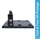 Standard Heavy Duty Black Drop Plate c/w Toggle Towing Car Caravan PH901