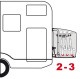 Fiamma Motorhome Waterproof Adjustable Rear Bike Cover S 2-3 Bikes - 08208-01-