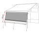 Fiamma Motorhome Blocker 325 Front Panel For F45s F80s XL Awnings - 07972-06-
