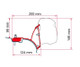 Fiamma Motorhome F43 VW T5/T6 Multivan Transporter Awning Brackets - 98655A648