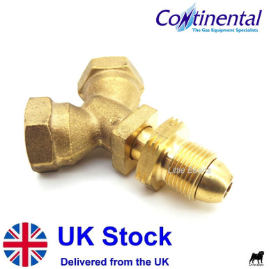 LPG Propane Gas 3-Way Tee – POL Male Extended To 2 X POL Female, UK Made