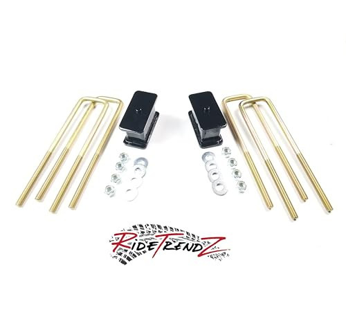 RTZ - Compatible with Ford E150 E200 E250 E300 E350 Van 69-19 Complete Lift Kit Rear 2" Tapered Primo Steel Block Kit