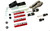 RTZ - Compatible with Chevrolet Silverado K2500 K3500 Pickup Truck Lift Kit Front 3" Forged Torsion Keys + 3" Rear Steel Tapered Lift Block Kit + Set of Doestch Tech DT8000 Heavy Duty Shock 4wd