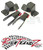 RTZ - Compatible with Ford F150 Pickup Lowering Kit 2" Front Drop Coil Springs + 4" Rear Hanger & Shackle Kit + RTZ Primo Nitrogen Gas Shocks V8 Motor 2WD