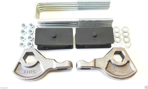 RTZ Dodge Dakota Full Lift Kit Front Adjustable 1-3" Forged Torsion Keys + 2" Rear Fabricated Steel Lift Blocks Leveling 4wd