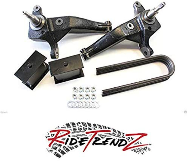 RTZ Ford Ranger Pickup 01-13 Full Lift Kit 4" Front Lift Iron Spindles + Rear 4" Steel Lift Block Kit 2wd (Fits Coils Suspension only)