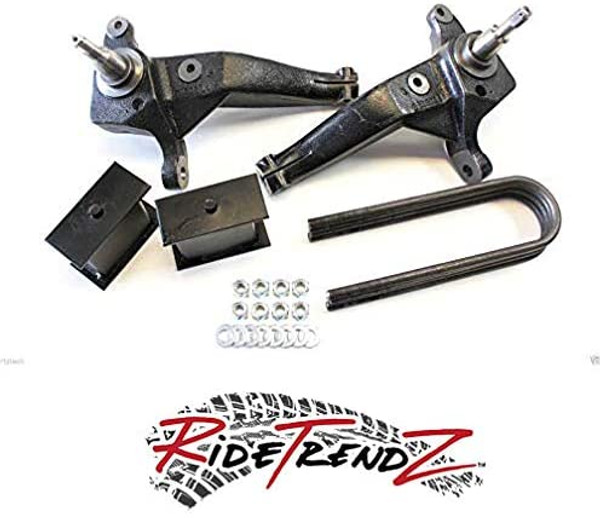 RTZ Ford Ranger Pickup 98-00 Full Lift Kit 4" Front Lift Iron Spindles + Rear 3" Steel Lift Block Kit 2wd