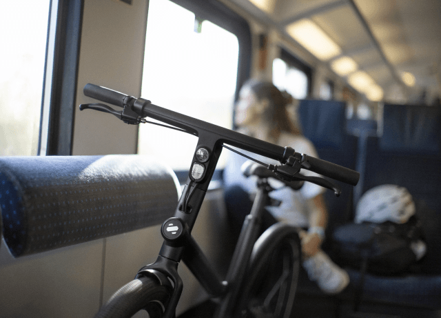 Bike inside the Train Corridor