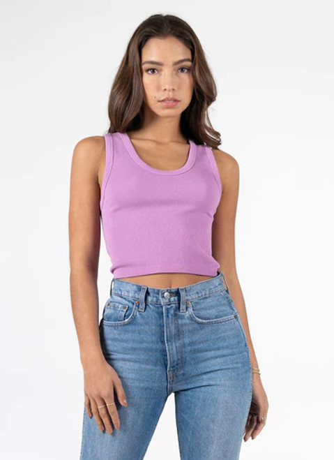 C'est Moi Orchid Bamboo Rib Deep Scoop Tank O/S