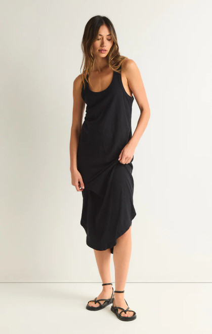 Z Supply Black Easy Going Slub Dress