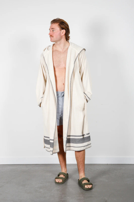 Tofino Towel Natural/Grey Hawthorne Robe 2