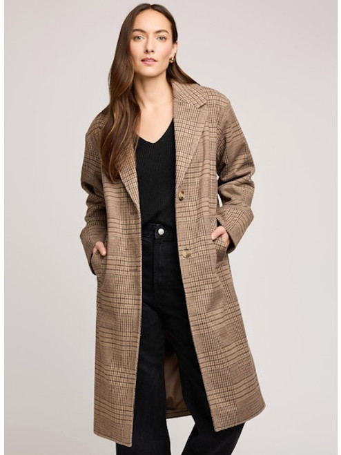 Gentle Fawn Chocolate Glencheck Rosamund Jacket