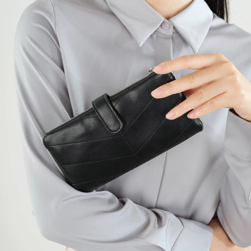 Colab Black Staple Quill Wallet