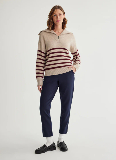 Fig Mocha/Twinberry Combo Zina 1/4 Zip
