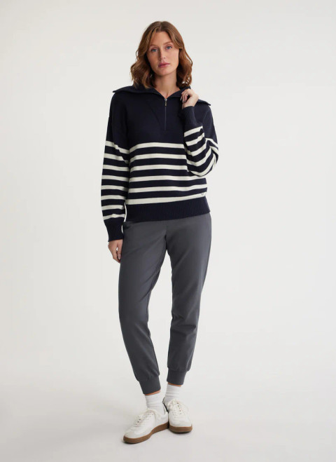 Fig Night/Pearl Combo Zina 1/4 Zip