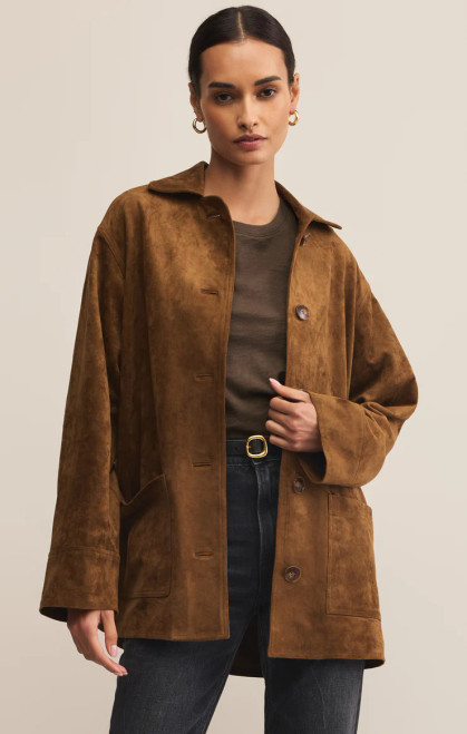 Z Supply Coconut Decker Suede Coat - The Funk Trunk Clothing