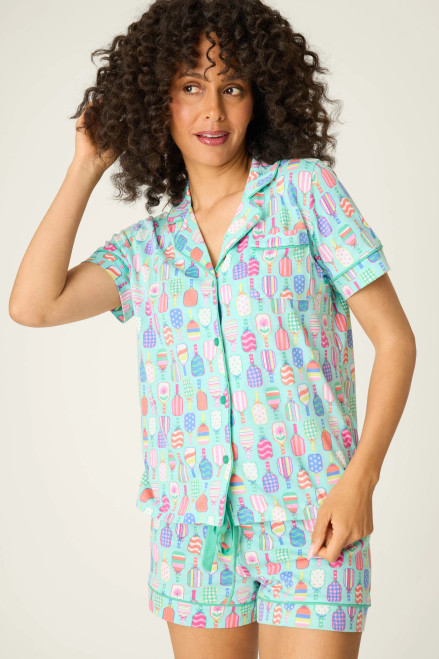 PJ Salvage Oasis Blue Pickleball Whimsy PJ Set