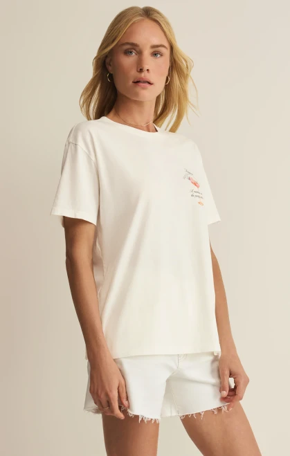 Z Supply Sea Salt Passion B/F Tee