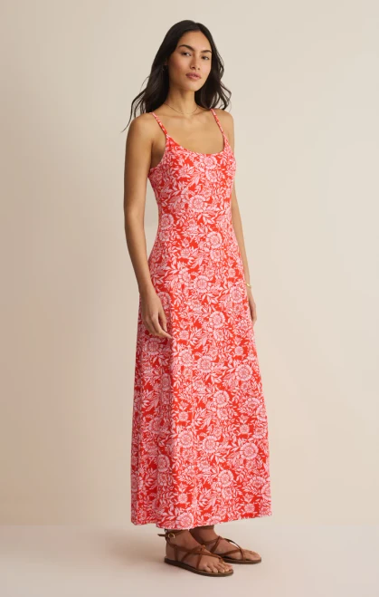 Z Supply Lychee Charisma Ona Floral Midi Dress