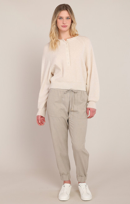 Room 34 Oatmeal Cuffed Pant