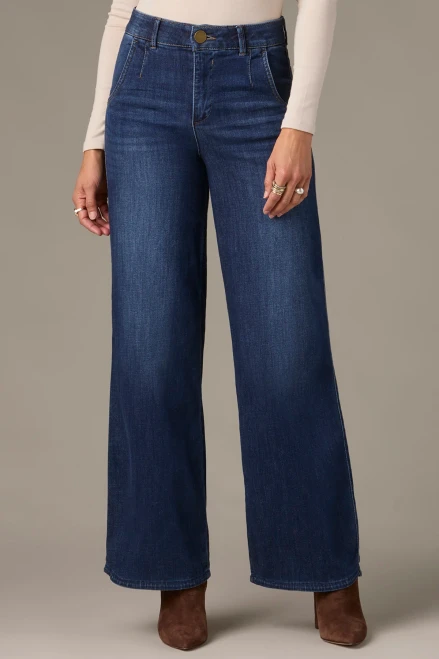 Wit & Wisdom Indigo Whitney Skyrise Wide Leg Jean