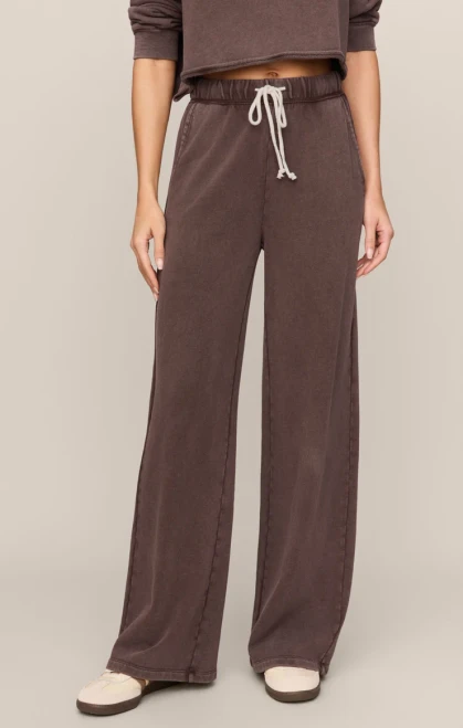 Z Supply Drk Chocolate Hunter Knit Pant