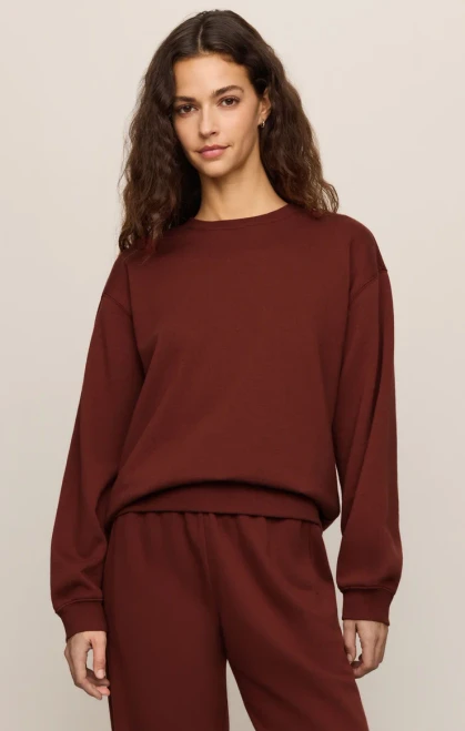 Z Supply Velvet Rouge Boyfriend Sweatshirt