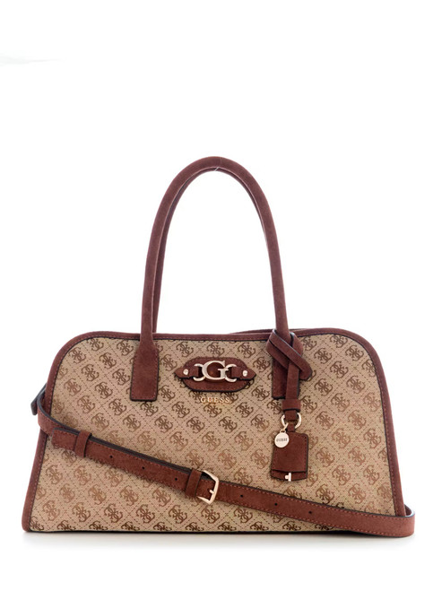 Guess Latte Logo/Brown Samantha Girlfriend Satchel