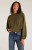 Z Supply Olive Night Mariana Pleated Sweatshirt