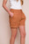 Suzy D Tobacco Sammy Linen Elastic Waist Shorts