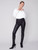 Charlie B Black Wax Pull On Pant