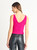 Dex Hot Pink Ribbed Sweater Tank