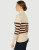 Fig Sesame Heather Stripe Lugano Fitted Top