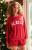 Z Supply Red Cheer Sleigh LS Top