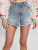 Guess Moon Stone Blue Relaxed Midi Short