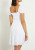 Guess White Clio Flare Midi Dress