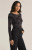 Z Supply Black Baela Shadow Floral Bodysuit