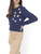Sadie & Sage Navy Lulu Embroidered Daisy Sweater