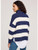 Gentle Fawn Navy Stripe Idris Half Zip
