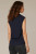Wit & Wisdom Heath Blue Slvless Mock Pleat Tank Wit & Wisdom Heath Blue Slvless Mock Pleat Tank